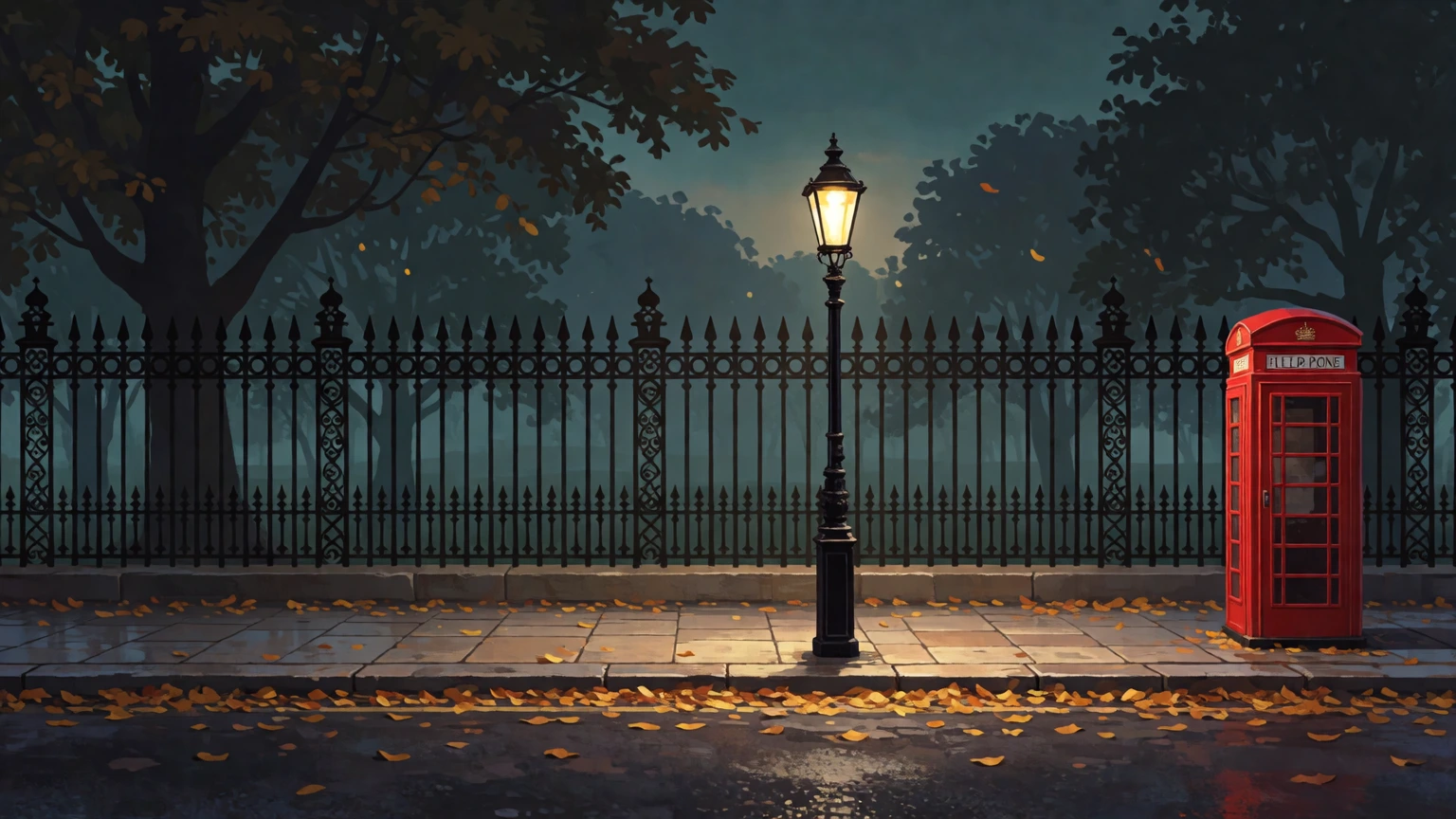 Pintura Digital Ortográfica Hyde Park