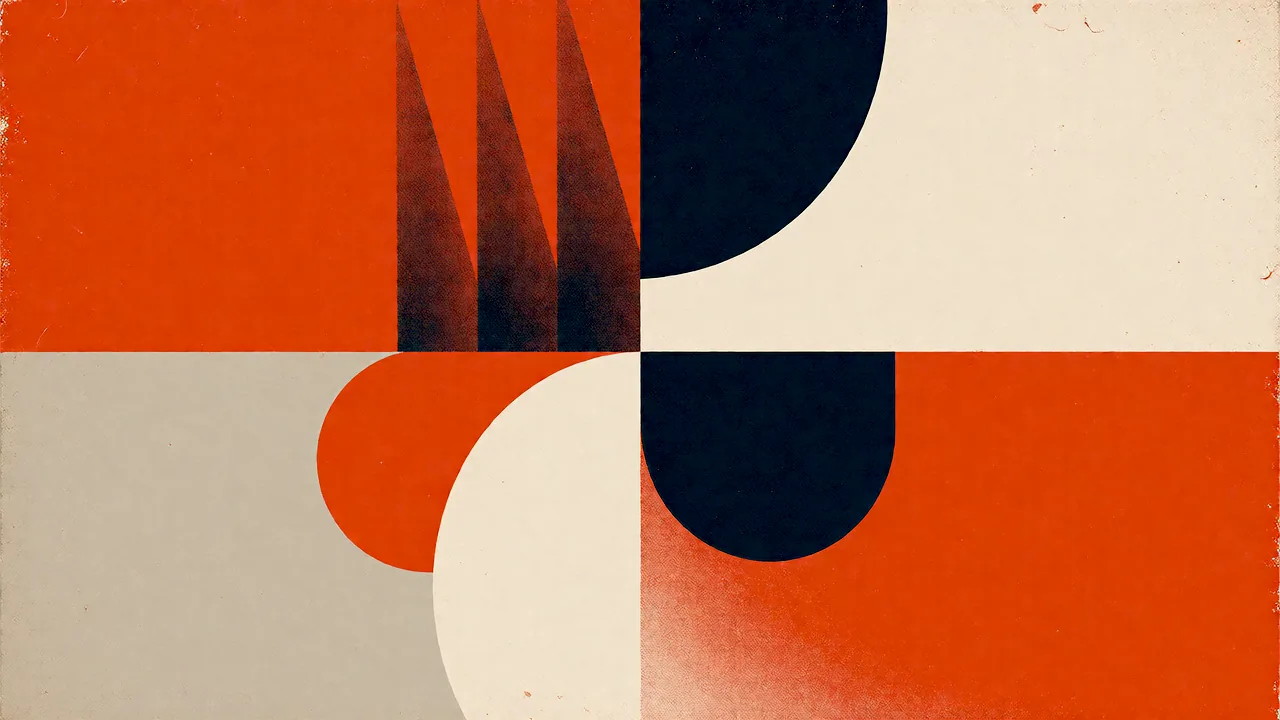 A colorful geometric composition.