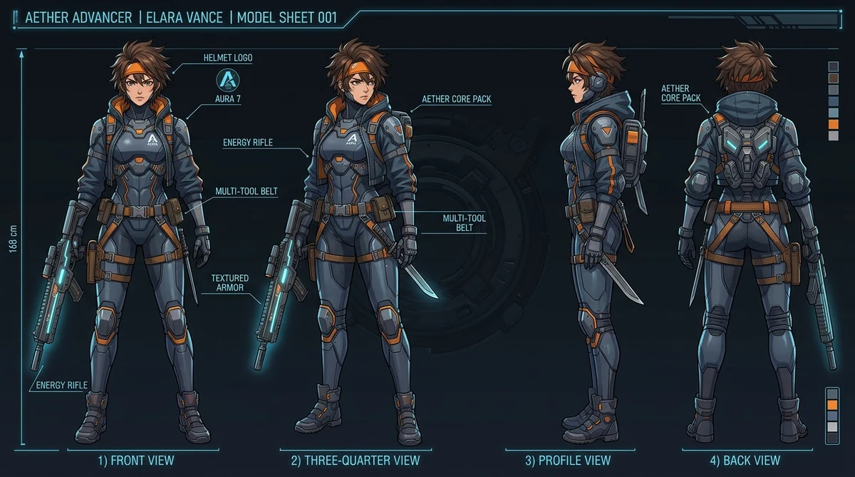 Character Sheet Turnaround